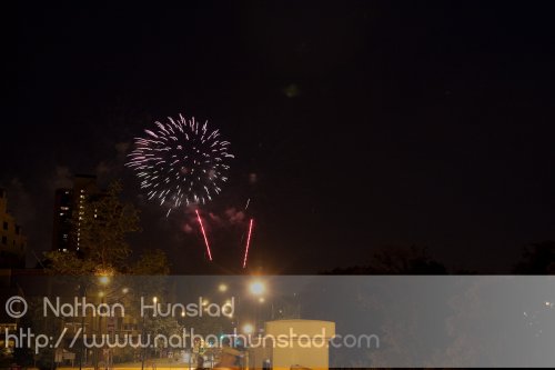 Minneapolis fireworks on 4 July 2010